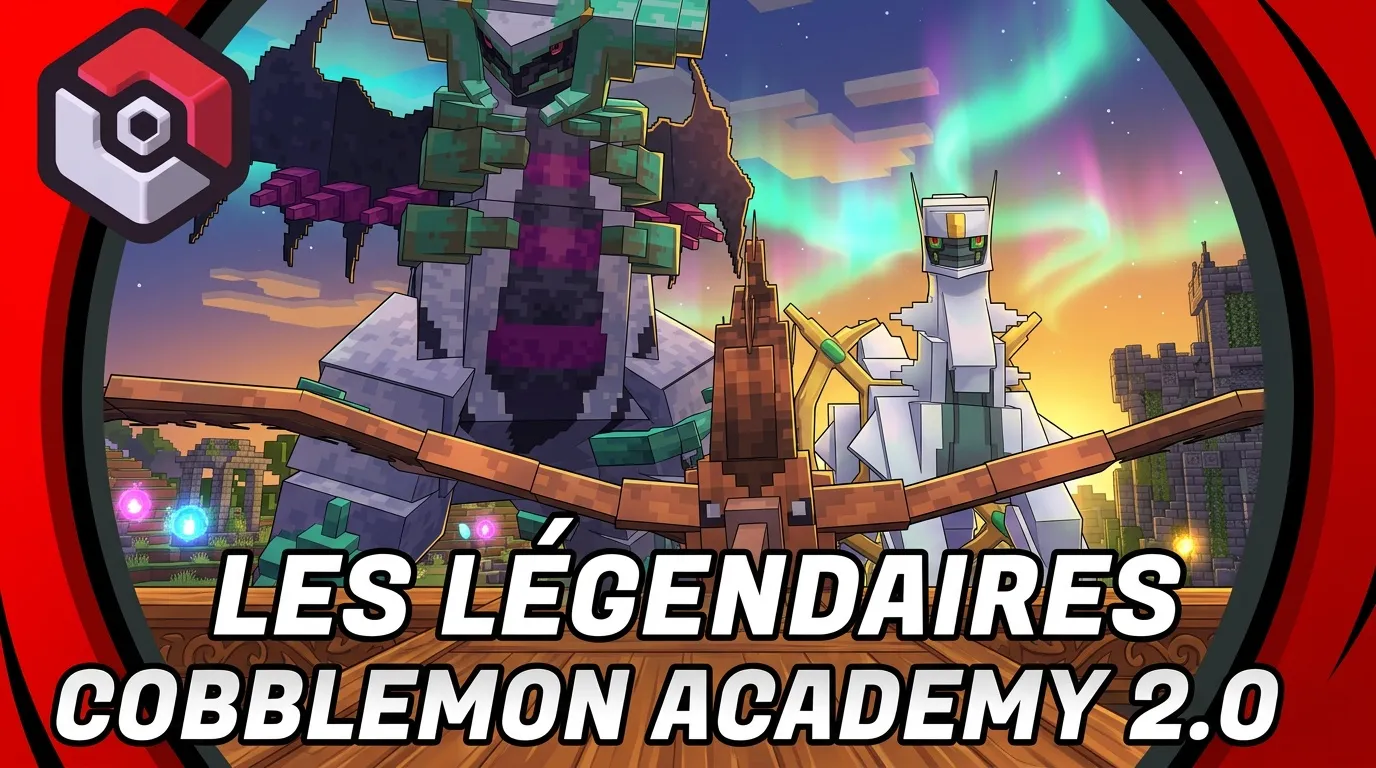 Pokémons légendaires Cobblemon Academy 2.0 : guide complet