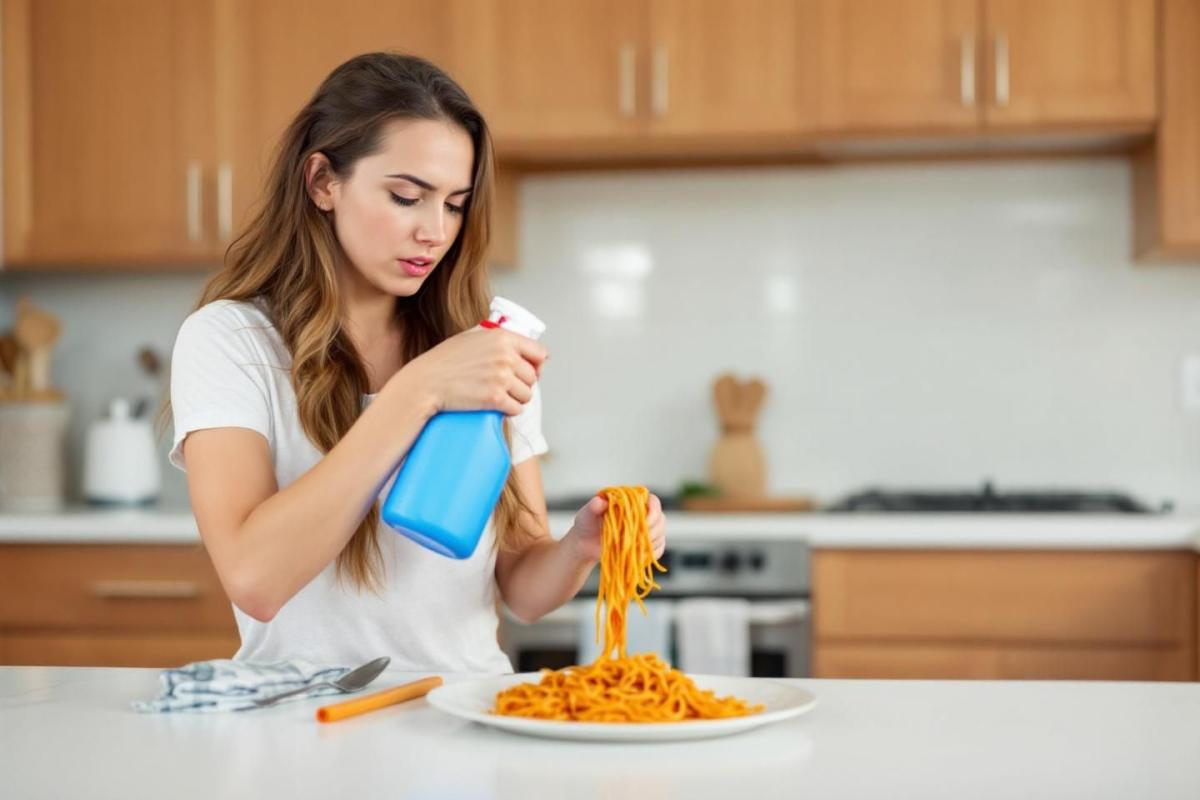 Attention : elle empoisonne les spaghettis de sa colocataire avec de l'eau de javel