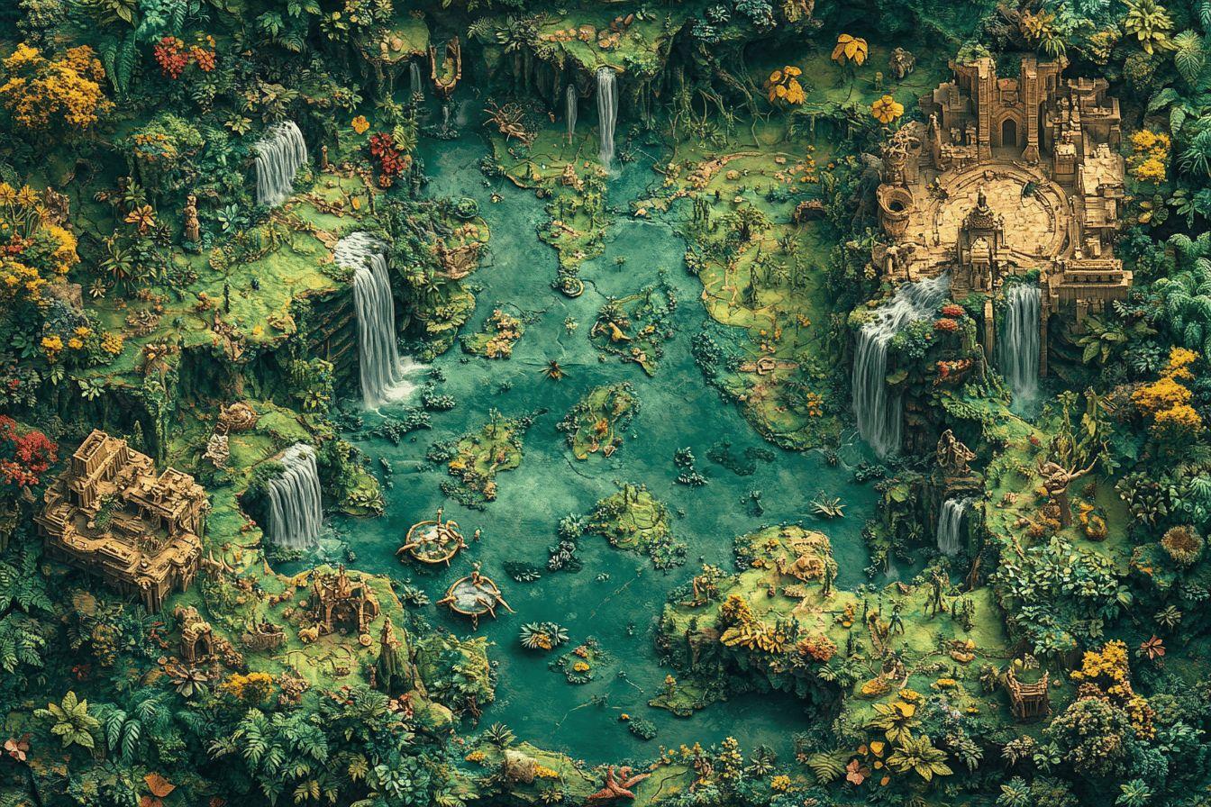 Cartographie des terres vivantes : guide complet des marches d'émeraude