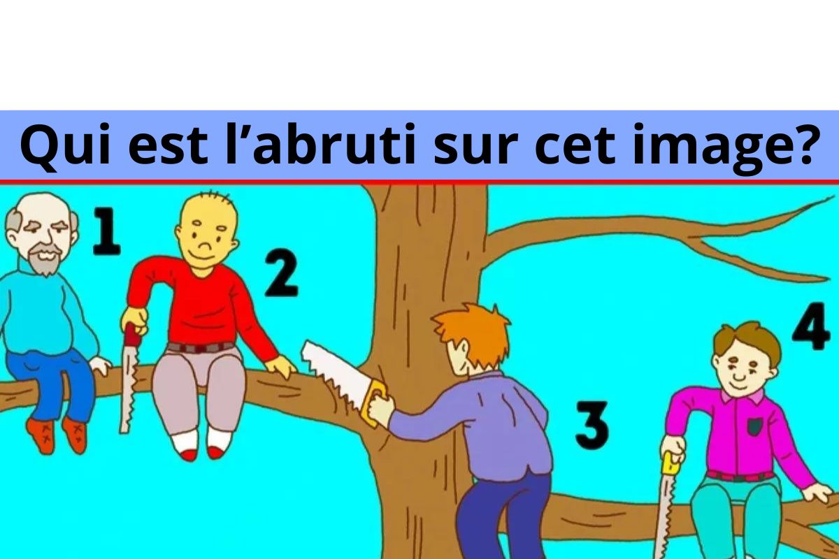 Casse-tête de QI : repérez qui est le plus grand imbécile sur l'image et prouvez que vous valez mieux que lui.