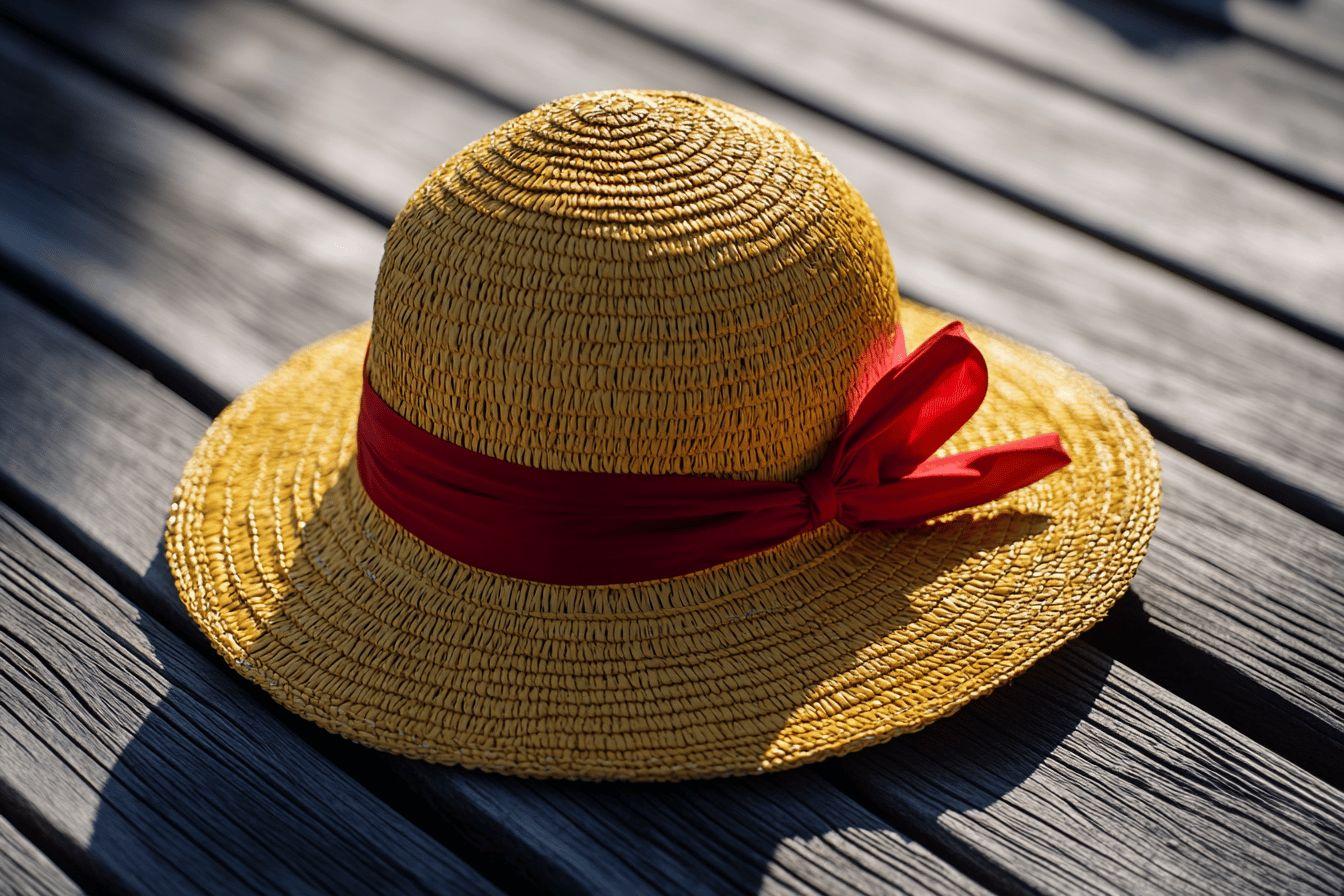 Chapeau de paille Luffy one piece taille adulte pour cosplay et déguisement