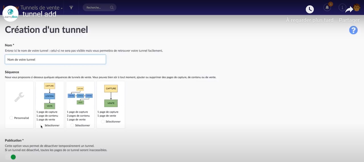 Comment créer un tunnel de vente sur LearnyBox ?