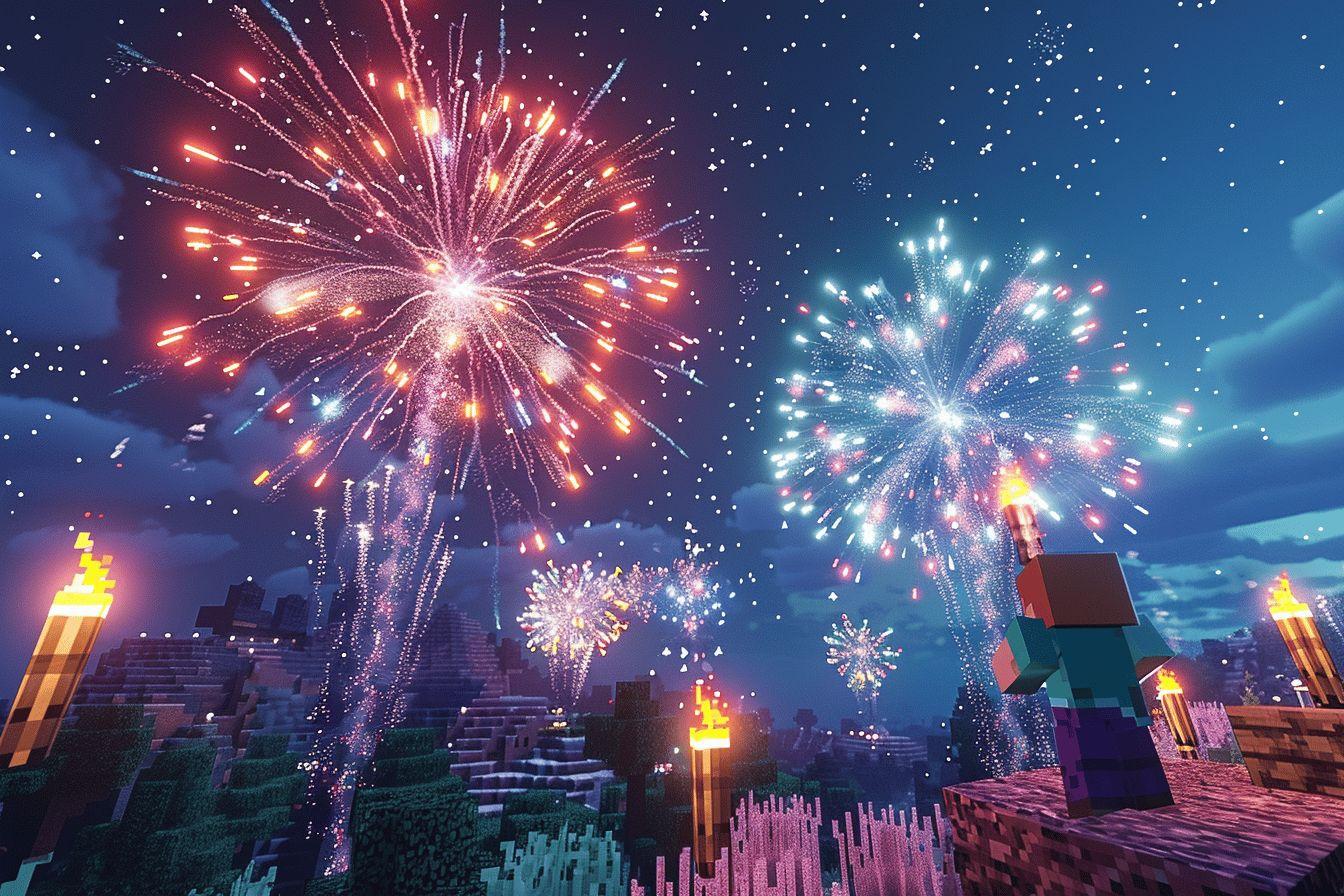 Comment créer et utiliser des feux d'artifice dans Minecraft : guide complet