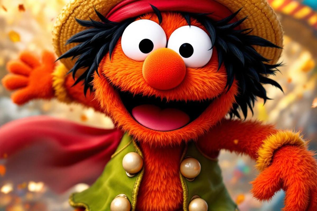 Elmo se transforme en Luffy de One Piece dans un nouveau post d'Halloween