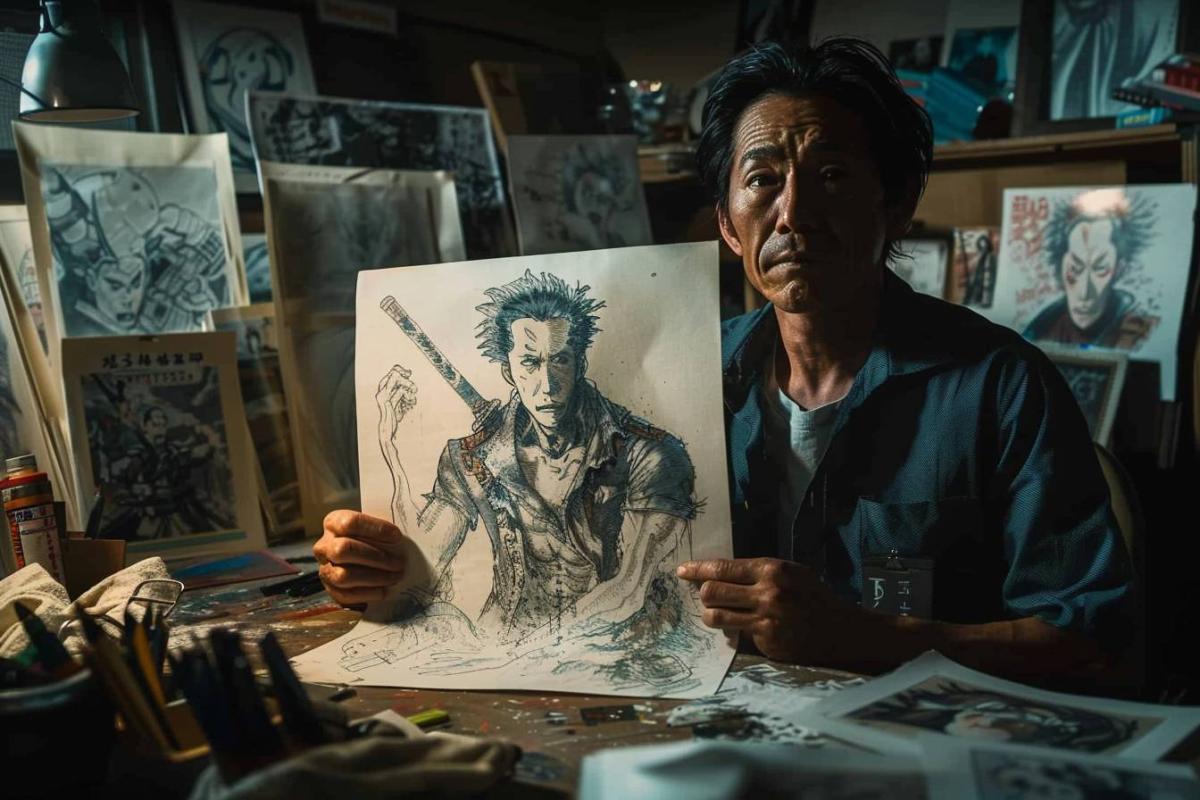 Émotion : Tabata pleure en voyant ce dessin de Yu Yu Hakusho fait par Togashi (la raison...)