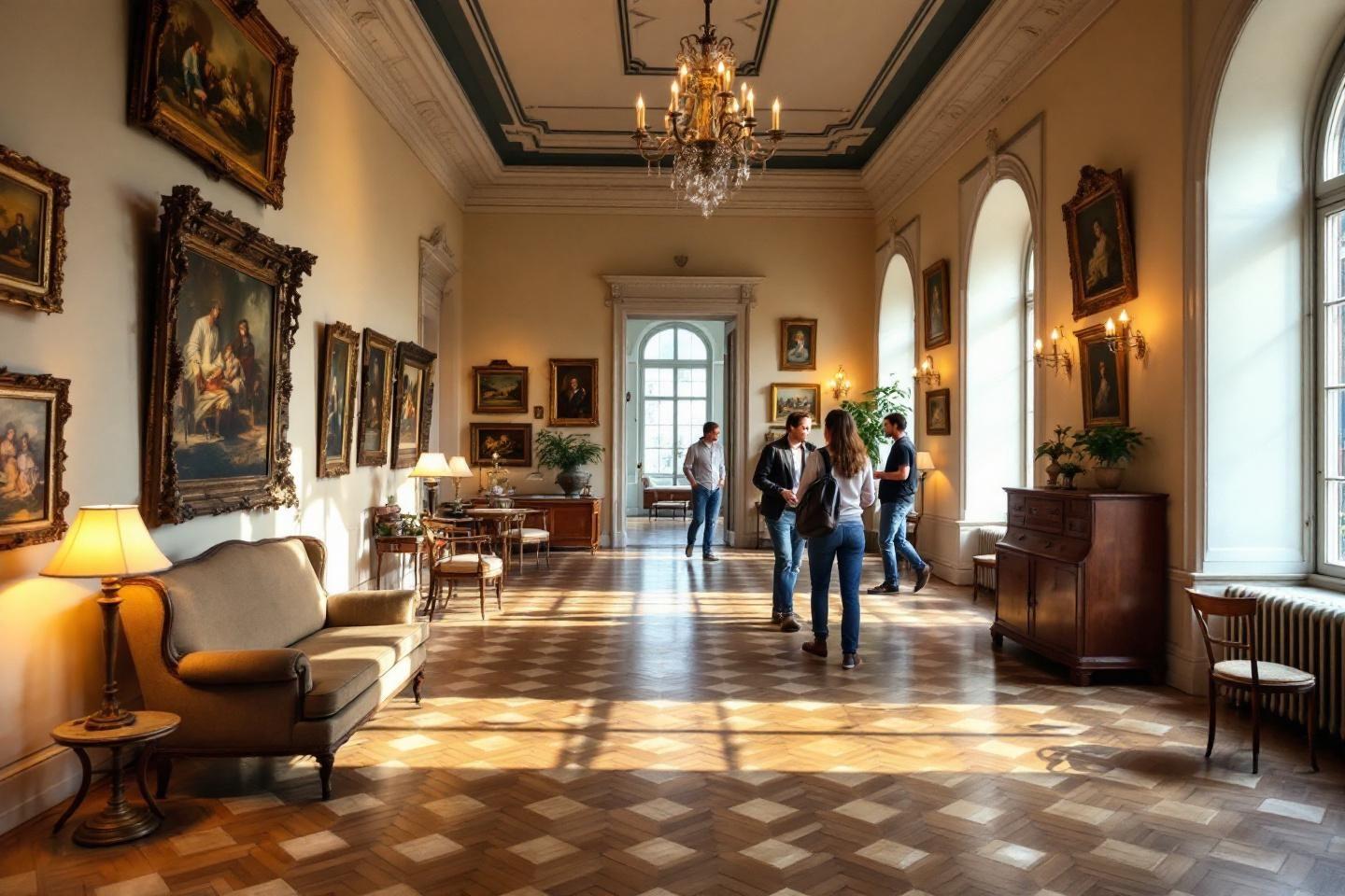 Exposition itinérante dans la demeure historique : visite du patrimoine français