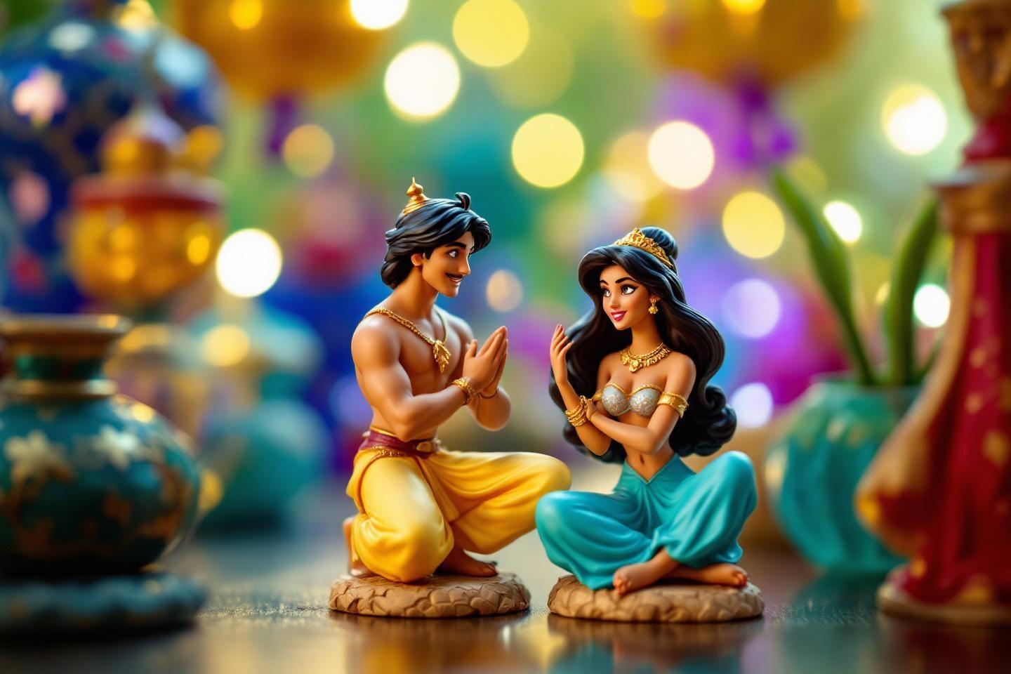Figurine Aladdin et Jasmine Disney Traditions collection