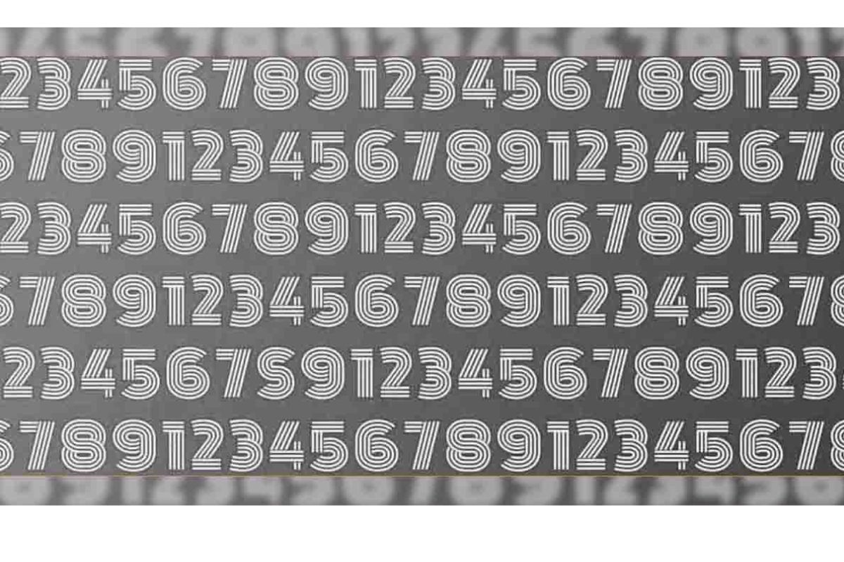 Illusion d'optique : seules les personnes avec une vue de pilote de chasse peuvent voir la lettre S cachée dans ces chiffres rapidement !