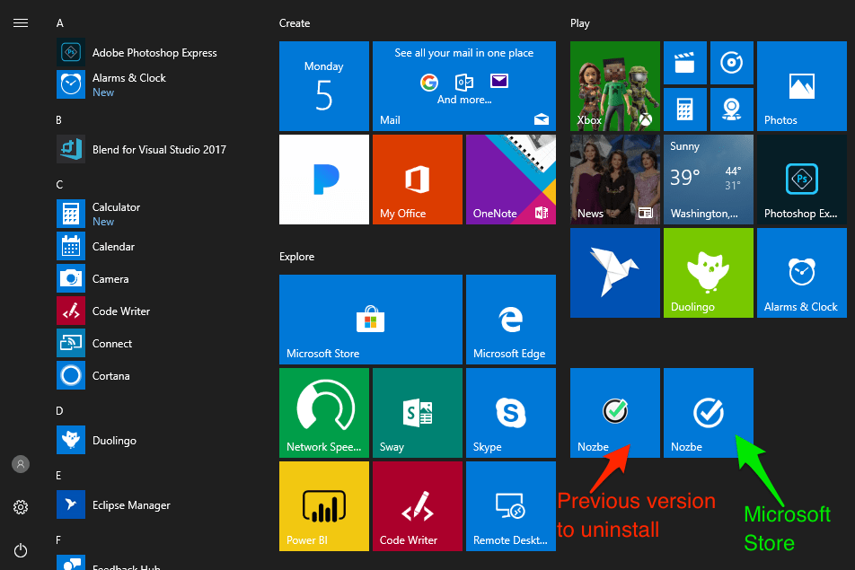 La version des applications sera dorénavant visible dans le Microsoft Store
