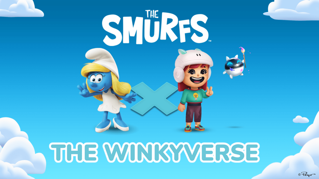 Les Schtroumpfs intègrent le rang des métaverses éducatifs au côté de The Winkyverse