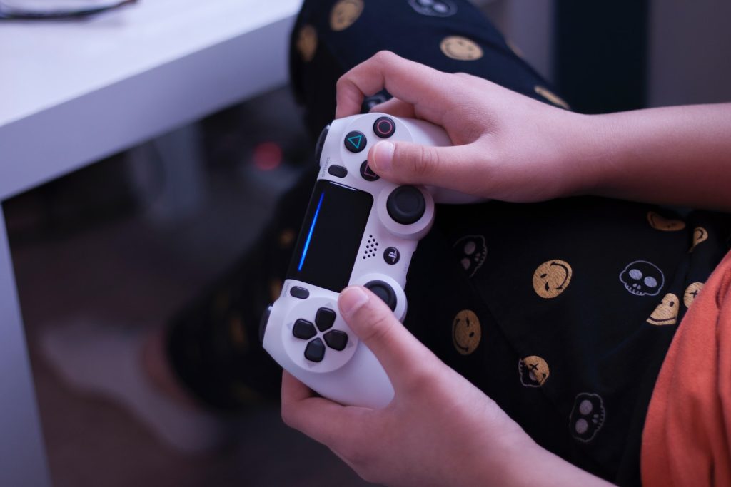 manette ps4 blanche