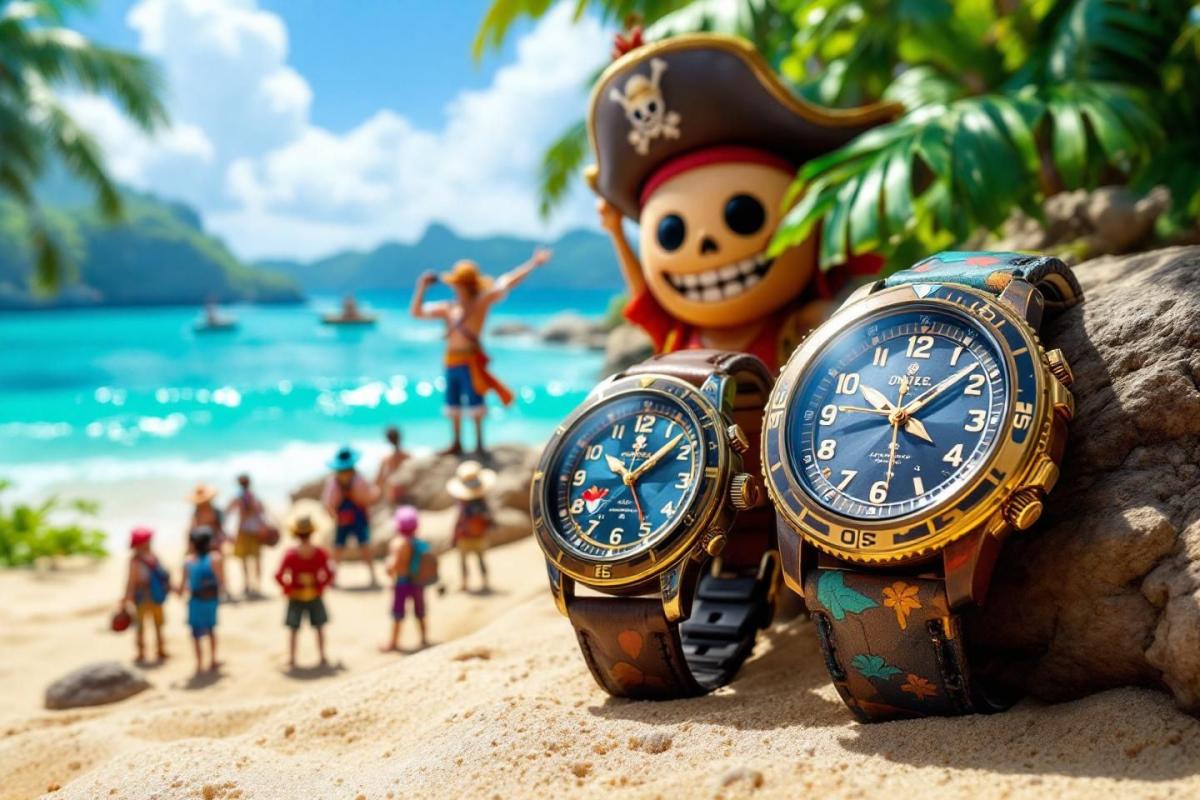 Nouvelle collection officielle de montres One Piece avec les dix membres de l'équipage du Chapeau de Paille