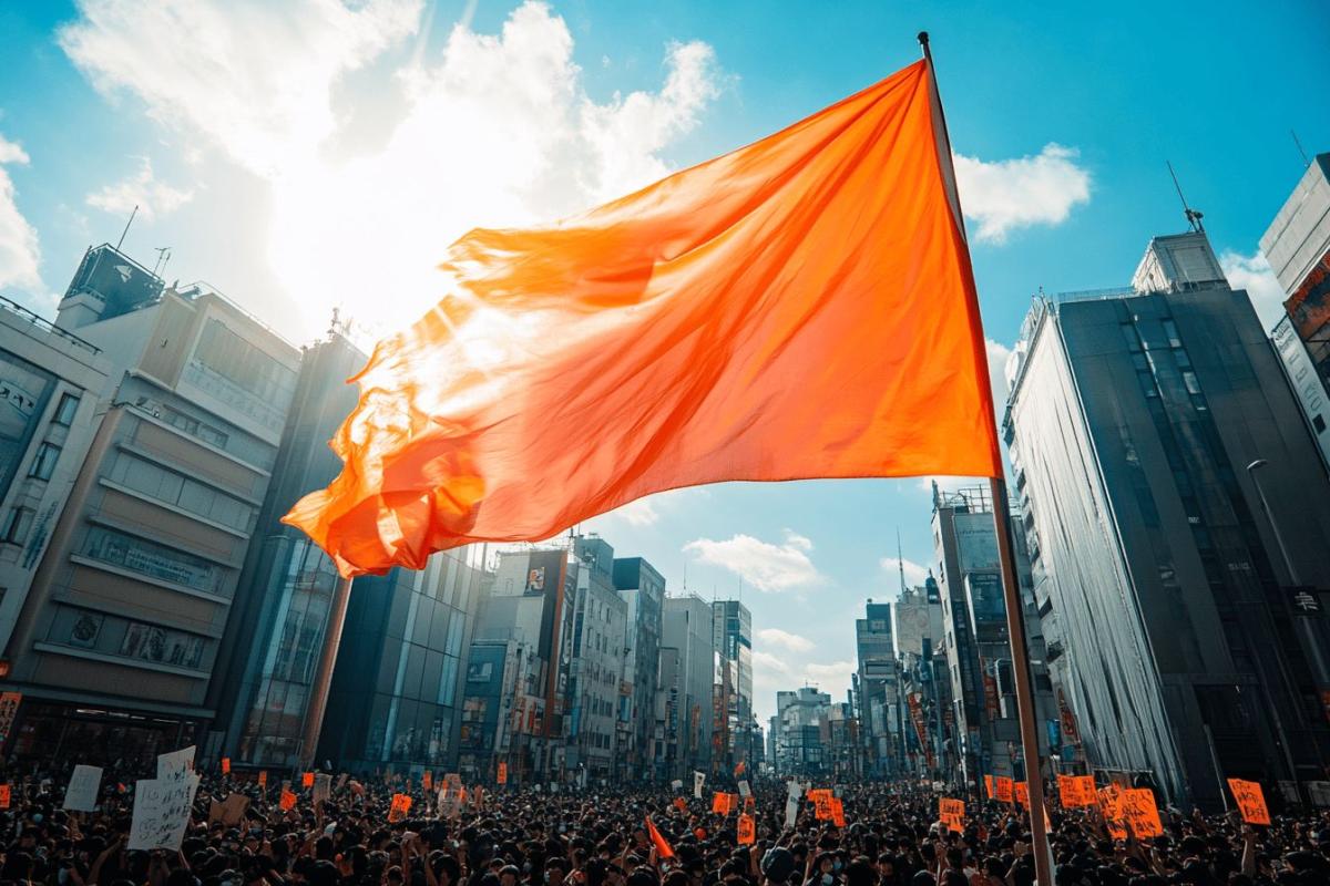 Pourquoi le drapeau de One Piece flotte lors des manifestations