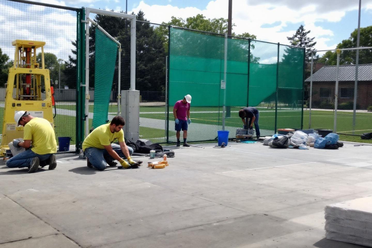 Rénovation des terrains et halls de sports : travaux et entretien