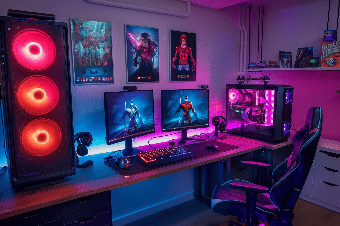 Setup gaming complet : PC gamer et matériel pour configuration complète
