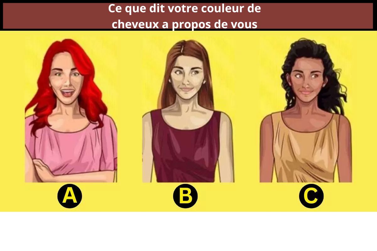 Test de personnalité par la couleur des cheveux