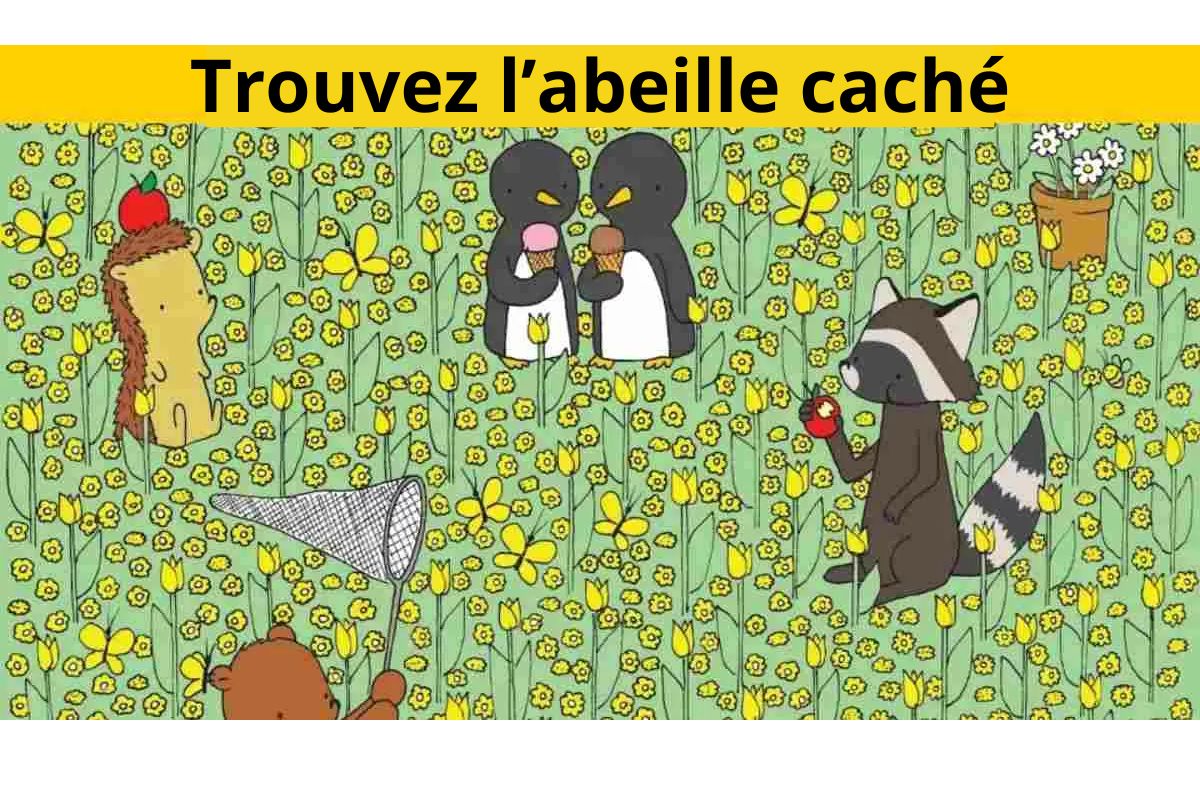 Test de QI d'illusion optique : Vous êtes dans le top 3% si vous trouvez l'abeille cachée en 12 secondes !