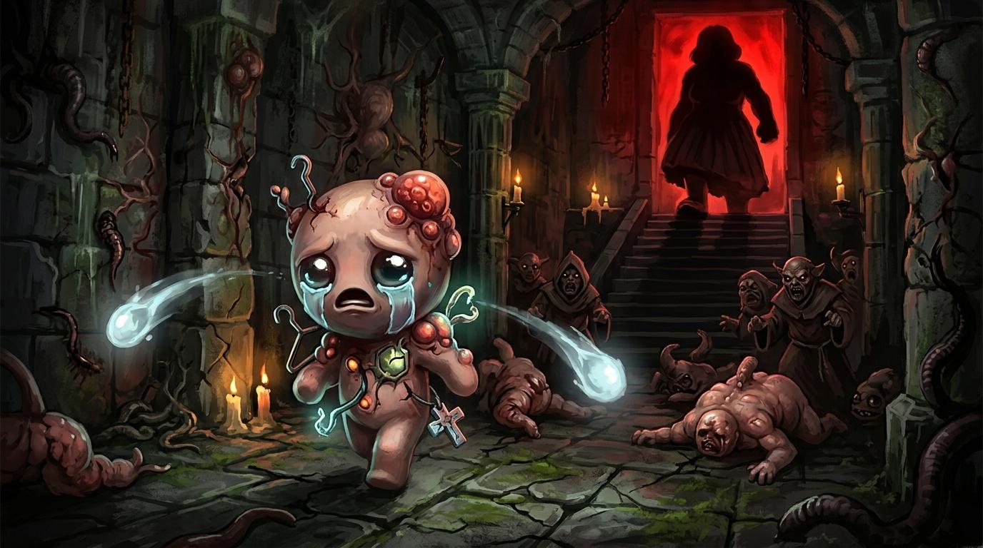 Enfant luminescent combattant créatures dans caverne souterraine sombre