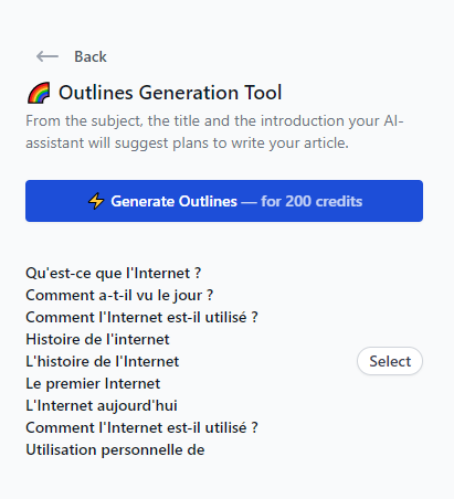 génération de sous titres