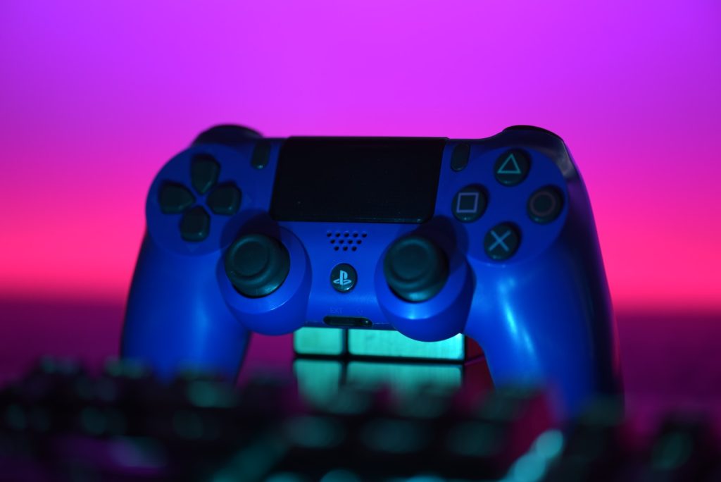 manette ps4 bleueu