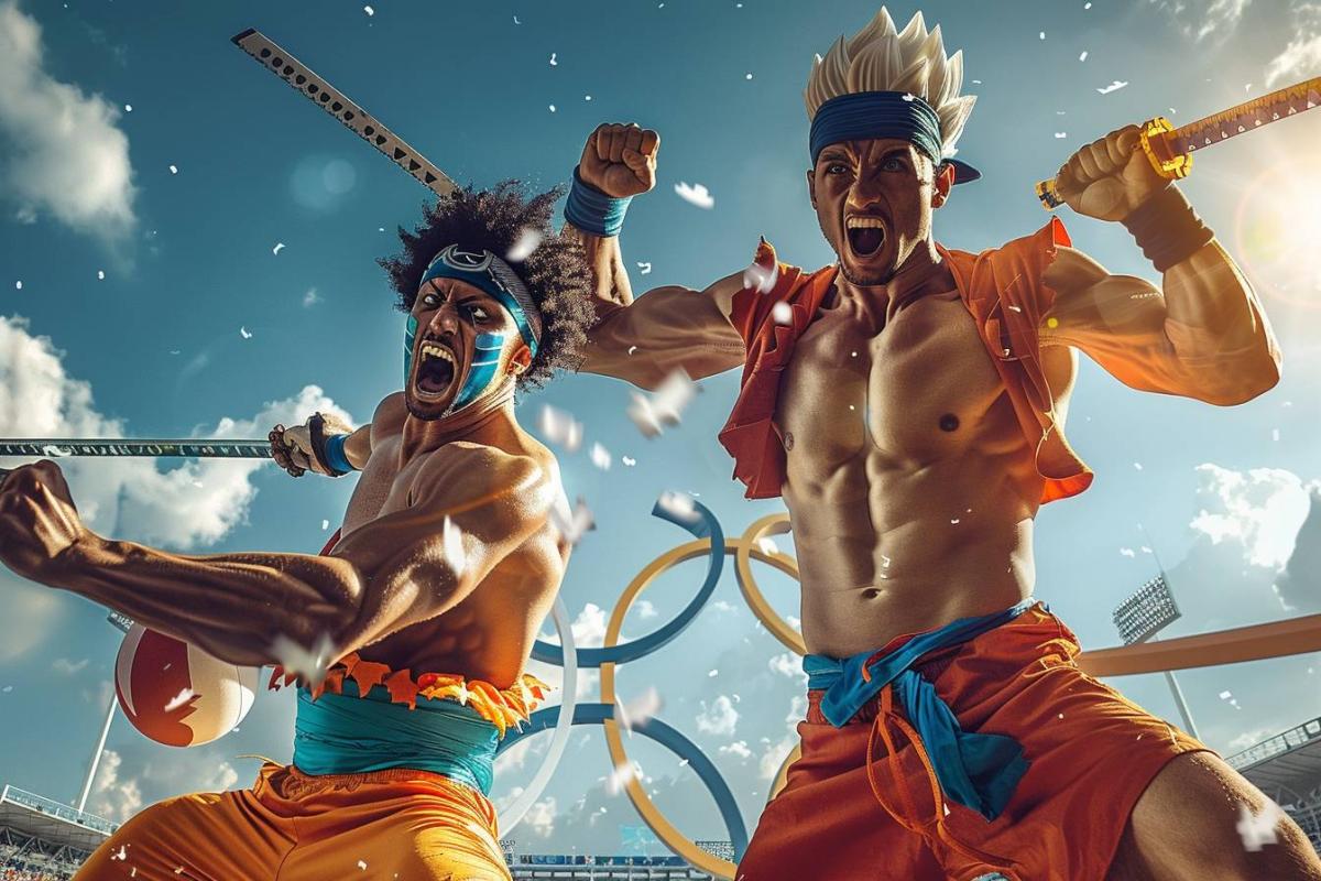 Les athlètes olympiques dévoilent leur côté geek avec des poses d'One Piece et Dragon Ball