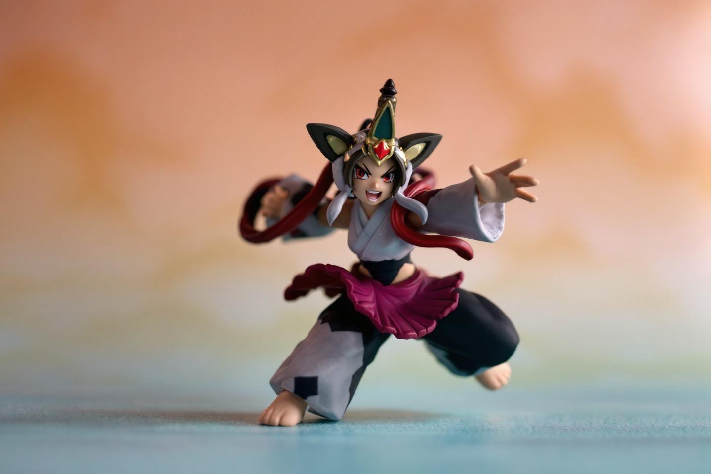 Personnage de jeu vid&eacute;o dynamique en pose de combat