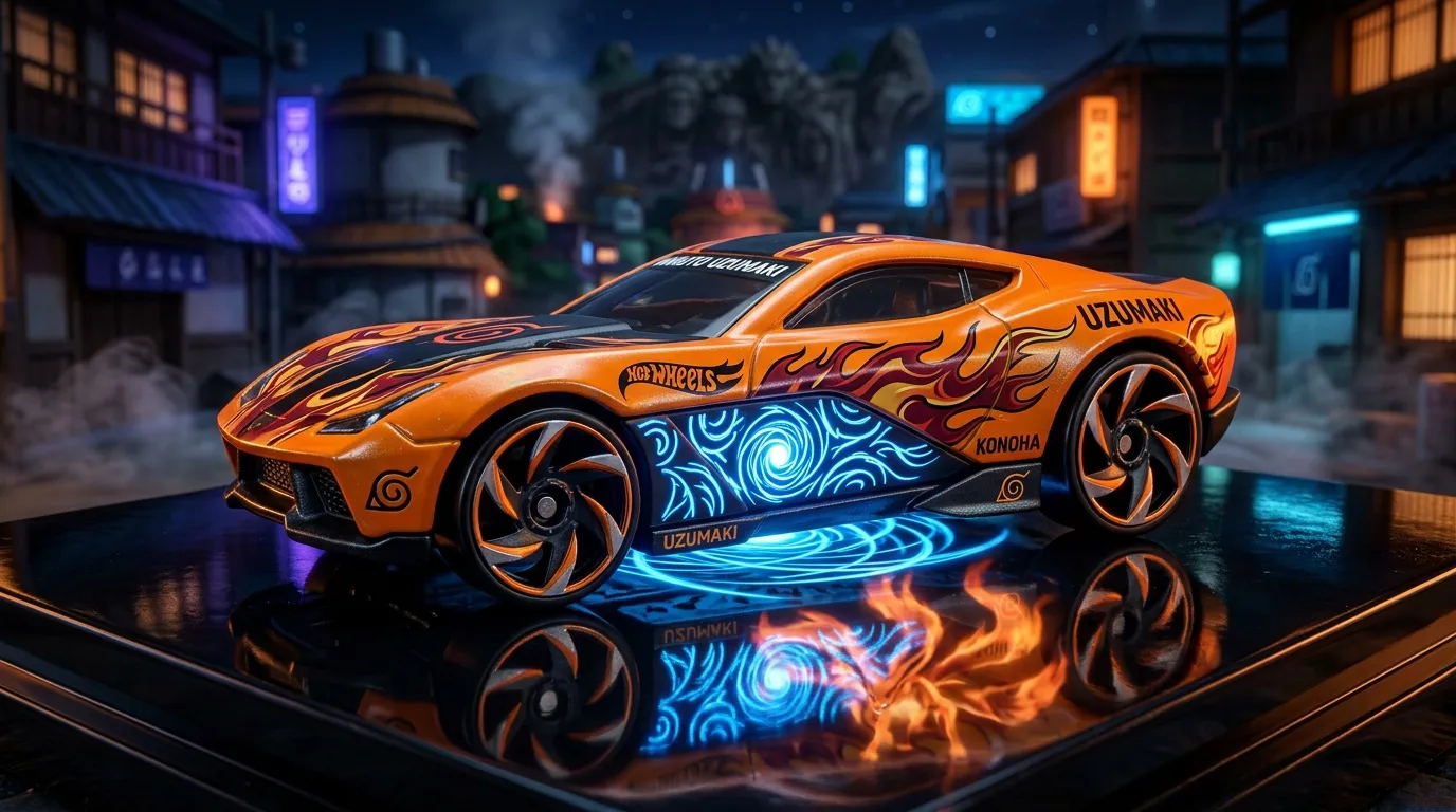 Mattel lance la série Hot Wheels Collectors Anime avec une collaboration Naruto
