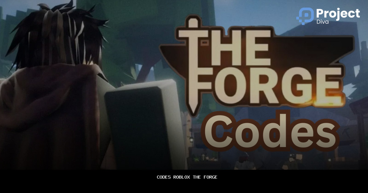 Logo du jeu Roblox The Forge et codes en dessous